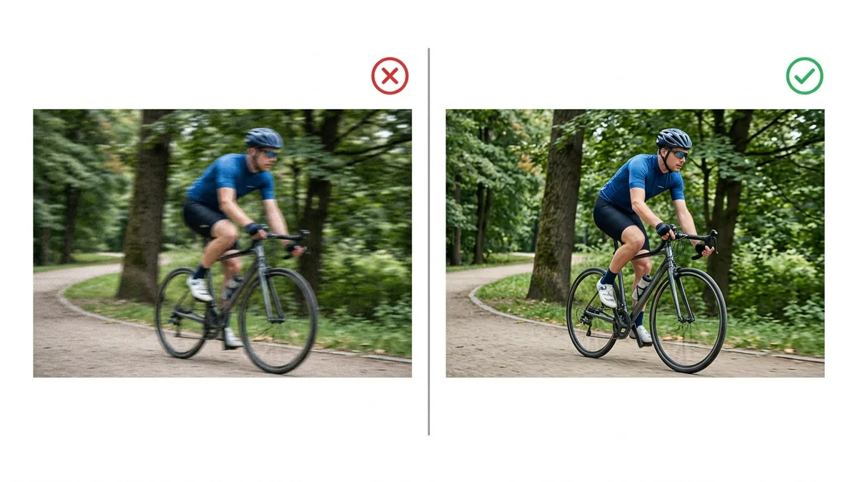 Side by side: a vague prompt producing a jittery clip versus a specific camera prompt producing a smooth push-in